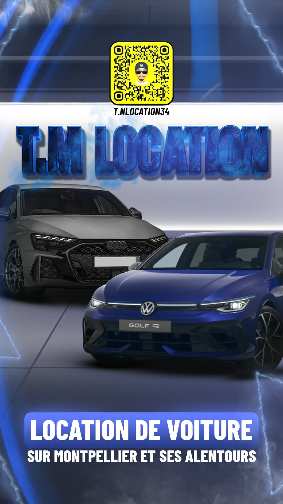 Flyer réalisé pour T.N Location, location de véhicules